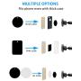 EXSHOW Magnetic Windshield Car Cell Phone Holder, 8.5 inch Aluminum Long Arm Strong Magnets Window Suction Cup Mount for iPhone, Samsung, LG and Other All Cell Phone