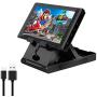 Play Stand for Nintendo Switch,SONVIEE Switch Game Holder Charging Dock Stand Multi Holder Switch Mount Bracket Height Adjustable with 1 Pcs Type C Data Line USB Cable for Switch Console Accessory