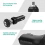 Quick Charge 3.0 Car Charger RAVPower 40W 3A Car Adapter with Dual Qc USB Ports Compatible with Galaxy S10+ S9+ S8+ Note 10+ Note 9+ Note 8, iPhone 11 Pro Max X XR XS Max and More (Black)