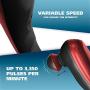 Wahl 04290-2101 Deep Tissue Percussion Therapeutic Handheld Massager – Variable Intensity to Relieve Pain in the Back, Neck, Leg, Foot, Shoulders, Muscles, Tendinitis, & Arthritis, Red Metallic