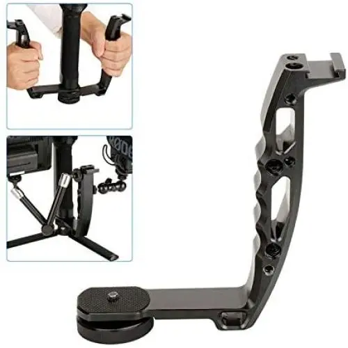 FOTOWELT Dual Handle Grip Transmount Compatible for DJI Ronin-s Zhiyun Crane 2, Video Monitor Microphone Mount Adapter for Zhiyun Moza DJI Handheld Gimbal Stabilizer, Ronin-s Accessories FOTOWELT Dual Handle Grip Transmount Compatible for DJI Ronin-s Zhiyun Crane 2, Video Monitor Microphone Mount Adapter for Zhiyun Moza DJI Handheld Gimbal Stabilizer, Ronin-s Accessories