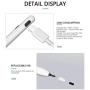 Stylus Pen for Apple iPad and iPhone,2-in-1 Pencil Compatible with Apple iOS Devices,Universal iPad and iPhone with Palm Rejection, Compatible with iPads, iPhones, Smartphones, Galaxy Note/Galaxy TabA