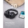 TaoTronics Active Noise Cancelling Headphones [Upgraded] Bluetooth Headphones SoundSurge 60 Over Ear Headphones Wireless Headphones Deep Bass, Quick Charge, 30H Playtime for Travel Work Cellphone