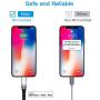KINPS Apple MFI Certified (3ft/1m) USB C to Lightning Fast Charging Cable Compatible with iPhone 11/11Pro/11 Pro Max/X/XS/XR, Supports Power Delivery(for Use with Type C Chargers), Black Mixtures