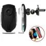 DHong Smart in-Car Mobile Phone Holder IR Sensor Automatic Clamping Plus 10W Qi Wireless Fast Charging Car Charger Compatible for iPhone Xs/Max/XR/8/8 Plus/Galaxy S9/S9+/S8/S8+/Note9/S7 (Silver)
