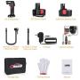 Oasser Air Compressor Electric Inflator Portable Hand Held Pump with Digital LCD Rechargeable Li-ion 12V 130PSI P2