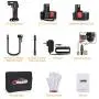 Oasser Air Compressor Electric Inflator Portable Hand Held Pump with Digital LCD Rechargeable Li-ion 12V 130PSI P2