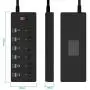 HITRENDS Surge Protector Power Strip 6 Outlets with 6 USB Charging Ports, USB Extension Cord, 1625W/13A Multiplug for Multiple Devices Smartphone Tablet Laptop Computer (6ft, White & Black) HITRENDS Surge Protector Power Strip 6 Outlets with 6 USB Charging Ports, USB Extension Cord, 1625W/13A Multiplug for Multiple Devices Smartphone Tablet Laptop Computer (6ft, White & Black)