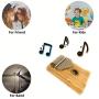SFORZANDO Kalimba 17 Keys Thumb Piano with Instrument Guide and Accessories, Portable Mbira Finger Piano for Kids and Adult Beginners