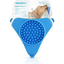 Aquapaw Slow Treater Treat Dispensing Mat Suctions to Wall for Pet Bathing, Grooming, and Dog Training