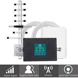 Cell Phone Signal Booster for Home and Office - Triple Band 2/5/13 Cell Phone Repeater Boosts Verizon 3G 4G LTE Voice and Data for Rural Area Cover Up to 4,500Sq Ft