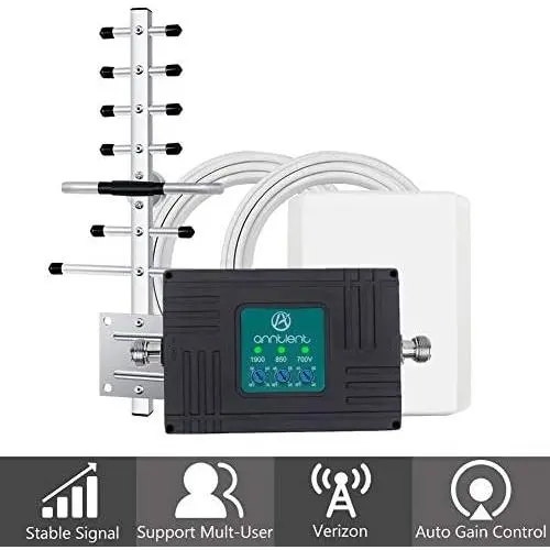 Cell Phone Signal Booster for Home and Office - Triple Band 2/5/13 Cell Phone Repeater Boosts Verizon 3G 4G LTE Voice and Data for Rural Area Cover Up to 4,500Sq Ft Cell Phone Signal Booster for Home and Office - Triple Band 2/5/13 Cell Phone Repeater Boosts Verizon 3G 4G LTE Voice and Data for Rural Area Cover Up to 4,500Sq Ft