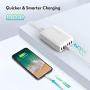 USB Charger RAVPower 60W 12A 6-Port Desktop USB Charging Station with iSmart Multiple Port, Compatible iPhone SE 11 Pro Max XS XR X iPad Pro Air Mini Galaxy S10 Note 10 Tablet and More (White)