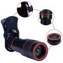 Godefa 12X Zoom Telephoto Cell Phone Camera Lens Universal Clip On Lens Kit for iPhone X/8/7/6S/6 Plus/5/4,Samsung, Android and Other Phones Godefa 12X Zoom Telephoto Cell Phone Camera Lens Universal Clip On Lens Kit for iPhone X/8/7/6S/6 Plus/5/4,Samsung, Android and Other Phones
