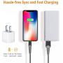 Haribol MFi Certified iPhone Charger Cable, 4Pack 3FT 6FT Nylon Braided Fast Charging Cable for iPhone 11, 11 Pro,11 Pro Max, Xs, Max, XR, X,8 Plus,8,7 Plus,7,6 Plus,6,6S Plus,6s,5,iPad and More(Grey)