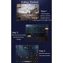 PUBG Mobile Controller for Tablet - Aovon 4 Triggers [6 Finger Operation] Sensitive L1R1 L2R2 Shoot Aim Trigger Gamepad Grip, Support 5.5-12.9 inch iPad & Tablet (Black)