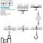 KIWI design 6 Packs Retracable VR Cable Management | Ceiling Suspension System Compitable with Vive/Vive Pro Virtual Reality/Oculus Rift/Playstation VR/Microsoft MR VR Accessories (White) KIWI design 6 Packs Retracable VR Cable Management | Ceiling Suspension System Compitable with Vive/Vive Pro Virtual Reality/Oculus Rift/Playstation VR/Microsoft MR VR Accessories (White)