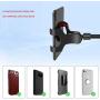 Phone Mount Windshield with Strong Suction, by SLBSTORES Long Arm Cell Phone Holder for Car with X-Shaped Clamp Fits Thick/Irregular Phone Case