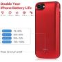 JUBOTY Battery Case for iPhone 6/6s/7/8, 4000mAh Battery Charging Case Rechargeable Portable Backup Cover Battery Pack for Apple iPhone 6/6s/7/8 (4.7) Charger Case
