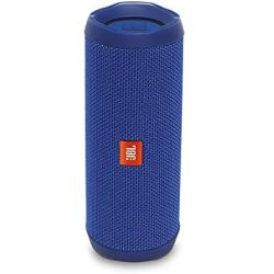 JBL Flip 4 Portable Bluetooth Wireless Speaker Bundle with Protective Travel Case - Blue