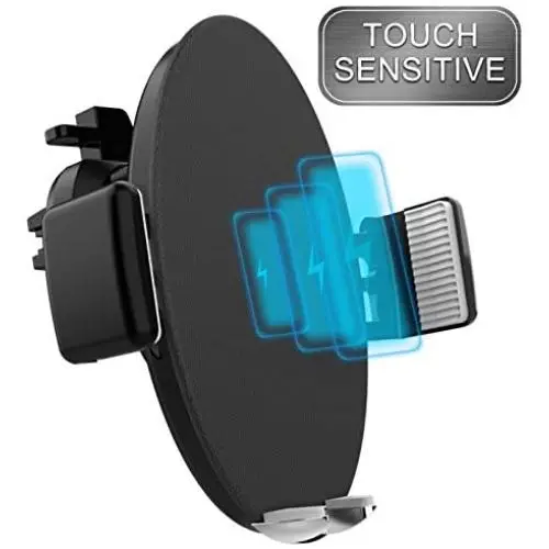 VOGEK Touch Sensitive Wireless Car Charger Mount,10W Qi Fast Charging Car Mount Auto Clamping Air Vent Cell Phone Holder Compatible iPhone 11/X/XS/XR/8 Samsung Galaxy S10/S9/S8/Note 10/10 and More VOGEK Touch Sensitive Wireless Car Charger Mount,10W Qi Fast Charging Car Mount Auto Clamping Air Vent Cell Phone Holder Compatible iPhone 11/X/XS/XR/8 Samsung Galaxy S10/S9/S8/Note 10/10 and More