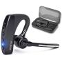 Bluetooth Headset V4.2, SHINETAO Hands-Free Bluetooth Earpiece Cell Phones, 2 HD Microphones Wireless Earpieces Business/Driving/Office, Compatible with iPhone/Samsung/Android