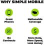 Simple Mobile TCL LX 4G LTE Prepaid Smartphone (Locked) - Black - 16GB - Sim Card Included - GSM