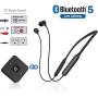 Bluetooth Headphones Transmitter for TV Watching, Golvery Neckband Wireless Stereo Earphones Earbuds Set w/Transmitter Adapter for Optical Digital, RCA, 3.5mm Aux TVs, Plug n Play, No Audio Delay