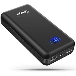 Power Bank Portable Charger 26800mAh Portable Phone Charger with Dual Ports Output,Phone Battery Backup with Visible LED Screen External Charger for iPhone,Samsung Galaxy,iPad and More.