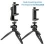 Ulanzi Phone Tripod Adapter Mount, Adjustable Cell Phone Holder, Universal Smartphone Clamp, Vertical Horizontal Bracket for iPhone 11 Pro Max XS Max X 8 Plus Samsung Google OnePlus Ring Light Selfie