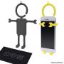 Flexible Cell Phone Holder, 2 Pack - Silicone Car Mirror Mount for Mobile Phones - Great for Phone GPS Navigation, Battery Charging, Desktop Stand - Hang Your Phone Anywhere - Hands Free Phone Hanger