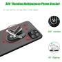 Multipurpose Phone Bracket,YALANLE Phone Ring Holder Finger Kickstand Universal Air Vent Car Phone Mount 3 in 1 Mobile Phone Stand 360 Degree Rotation Multiple-Angle Silver
