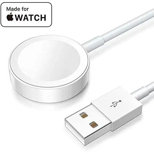 for Apple Watch Charger Wireless Smart Watch Magnetic Charging Cable for Apple Portable Charging Cord Magnetic Charging Pad for iWatch Series 5/4/3/2/1 Compatible Size 44mm/42mm/40mm/38mm-White for Apple Watch Charger Wireless Smart Watch Magnetic Charging Cable for Apple Portable Charging Cord Magnetic Charging Pad for iWatch Series 5/4/3/2/1 Compatible Size 44mm/42mm/40mm/38mm-White