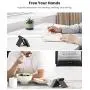 UGREEN Cell Phone Stand Holder Mobile Phone Dock Compatible for iPhone 11 Pro Max SE XS XR 8 Plus 6 7 5, Samsung Galaxy S20 S10 S9 S8 S7 S6 Android Smartphone Holder Desk Adjustable Foldable (Black)
