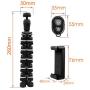 Phone Tripod, Linkcool Octopus Phone Tripod Portable and Adjustable Tripod Stand Holder with Universal Clip and Bluetooth Remote Compatible with Most Smartphones, GoPros, and Digital Cameras