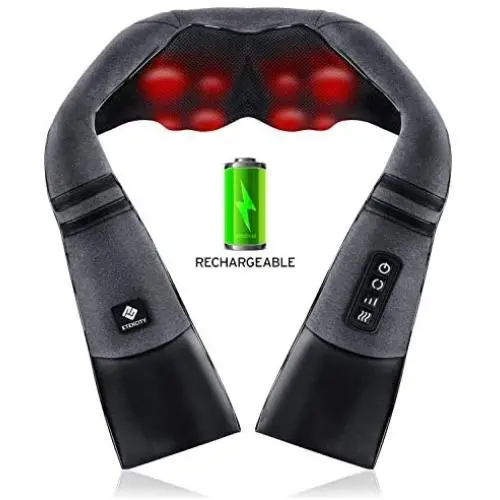 Neck Back Massager Cordless with Heat, Etekcity Rechargeable Shiatsu Massager for Women Men Gifts, Deep Tissue Massage for Neck Back Shoulder and Leg, Relax in Car Home Chair and Office Neck Back Massager Cordless with Heat, Etekcity Rechargeable Shiatsu Massager for Women Men Gifts, Deep Tissue Massage for Neck Back Shoulder and Leg, Relax in Car Home Chair and Office