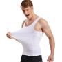 HANERDUN Mens Body Shaper Slimming Shirt Compression Vest Elastic Slim Shapewear
