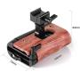 SMALLRIG NATO Handle Wooden Handgrip for BMPCC 4K & 6K and Z-CAM E2, Compatible with Samsung T5 SSD – HSN2270