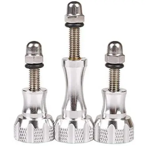 GoPro Thumb Screw Set, MEIQ 3Pcs Aluminum Thumbscrew Accessories Tripod Mount Adapter, Thumb Knob Compatible for Gopro Session, Hero 7,6,5,4,3,3+,2,1and DJI OSMO Action Cameras (Silver) GoPro Thumb Screw Set, MEIQ 3Pcs Aluminum Thumbscrew Accessories Tripod Mount Adapter, Thumb Knob Compatible for Gopro Session, Hero 7,6,5,4,3,3+,2,1and DJI OSMO Action Cameras (Silver)