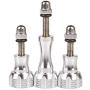 GoPro Thumb Screw Set, MEIQ 3Pcs Aluminum Thumbscrew Accessories Tripod Mount Adapter, Thumb Knob Compatible for Gopro Session, Hero 7,6,5,4,3,3+,2,1and DJI OSMO Action Cameras (Silver)