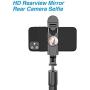 Selfie Stick Phone Tripod Stand - Portable Cellphone Tripod with Bluetooth Remote & Fill Light, Lightweight Smartphone Tripod for iPhone & Android Phone, Extendable to 27.6