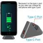IUGGAN Charging Dock for Nintendo Switch Lite and Nintendo Switch Mini, Compact Charging Stand Station for Cell Phone with Type C Input Port (Gray)