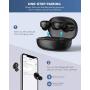 Falwedi Bluetooth 5.0 True Wireless Earbuds for iPhone Android, Touch Control Waterproof TWS Stereo Headphones with Charging Case and mic, in-Ear Earphones Headset for Sport