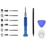 TurtleScreen Cell Phone Repair Tool Kit for iPhone 11 Pro XR X XS Max 6 6s 7 8 Plus 5 5c 5s 4 4s, Samsung Galaxy, LG, Philips Pentalobe and Y 0.6mm Tri-Point Triwing Screwdrivers
