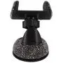 Radish Stars Adjustable Strong Sticky Dashboard Car Phone Mount Crystal Rhinestone Phone Holder for Car Black Radish Stars Adjustable Strong Sticky Dashboard Car Phone Mount Crystal Rhinestone Phone Holder for Car Black