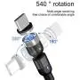 A.S Gen2 Magnetic Charging Cable, 540° Rotation Magnetic Phone USB Cable, 3A Fast Charging Data Transfer Charger Cable Compatible with USB C, Micro USB and iProduct (Black, 1.6ft+3.3ft+6.6ft) A.S Gen2 Magnetic Charging Cable, 540° Rotation Magnetic Phone USB Cable, 3A Fast Charging Data Transfer Charger Cable Compatible with USB C, Micro USB and iProduct (Black, 1.6ft+3.3ft+6.6ft)
