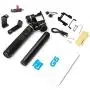 Feiyu G6 Kit 3-Axis Action Camera Gimbal Stabilizer for GoPro Hero 8 Hero 7, Splash Proof Selfie Stick Gimbal for Go pro Hero 6 5 Yi cam 4K, with MiniTripod Phone Clip Hero 8 Adapter Kit