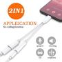 Headphones Adapter for iPhone Charger Dongle 3.5mm Jack AUX Audio Cable Adaptor Music & Charging for iPhone 7/7 Plus/XR/XS Max/11/11 Pro Splitter Aux Adapter Earphone Converter Support iOS 12/13