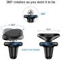 FLOVEME Magnetic Car Phone Mount - 360° Rotating Cell Phone Holder for Car Air Vent N52 Magnetic Car Mount Compatible with iPhone/Samsung/Galaxy/Google/LG Smart Phones Stand Car Phone Holder