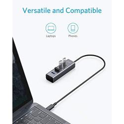 Anker USB C Hub, Aluminum USB C Adapter with 4 USB 3.0 Ports, for MacBook Pro 2018/2017, ChromeBook, XPS, Galaxy S9/S8, and More